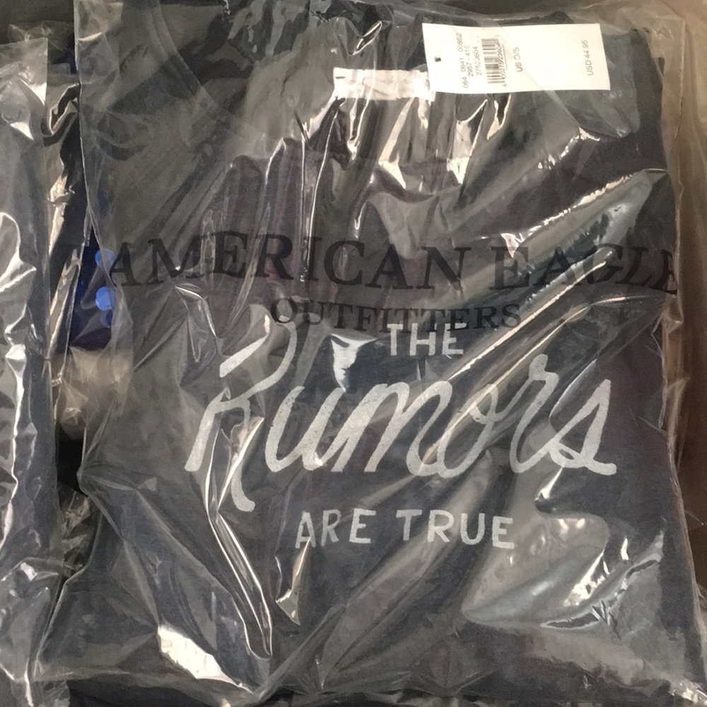 AEO “The Rumors are True” Graphic Blue Pullover - Picture 7 of 7